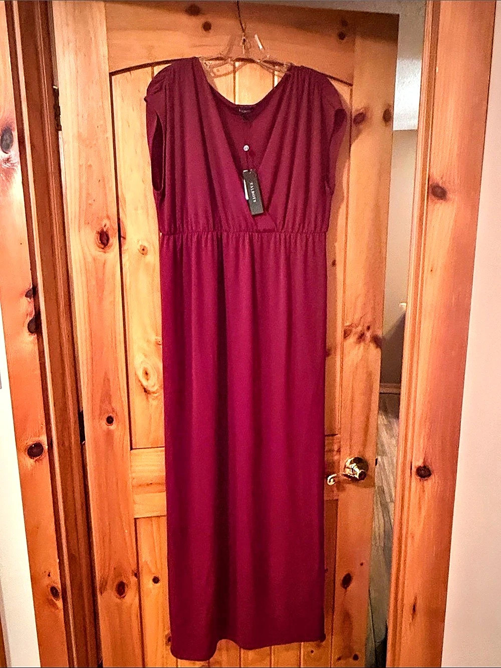 Talbots burgundy Maxi Dress